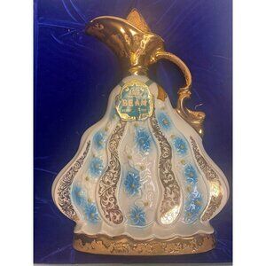 Vintage Jim Beam Old Decanter With Original Box Empty MCM Hollywood Regency Barw